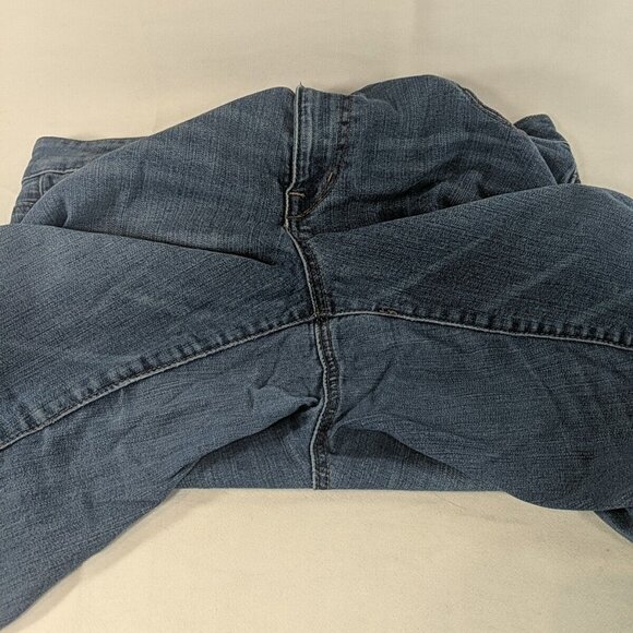 1822 Denim Jeans Pants Distressed Blue 14 High Rise Skinny Ankle - Picture 11 of 14